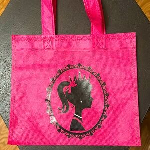 Pink Barbie queen royal gift tote bag